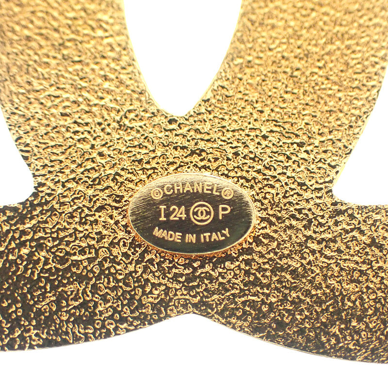 シャネル CHANEL ココマーク I24P刻印 ABC726B15375NU456 ブローチ メタル デニムカラー ネイビー系 レディース【中古】【Aランク】