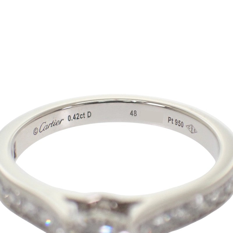 カルティエ CARTIER 1895 ソリテール 8号 N4161248 リング Pt950プラチナ ダイヤモンド レディース【中古】【Aランク】