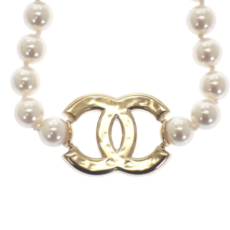 シャネル CHANEL CCパール ABF374_B19980 チョーカー メタル ゴールド ブラック レディース【中古】【Aランク】