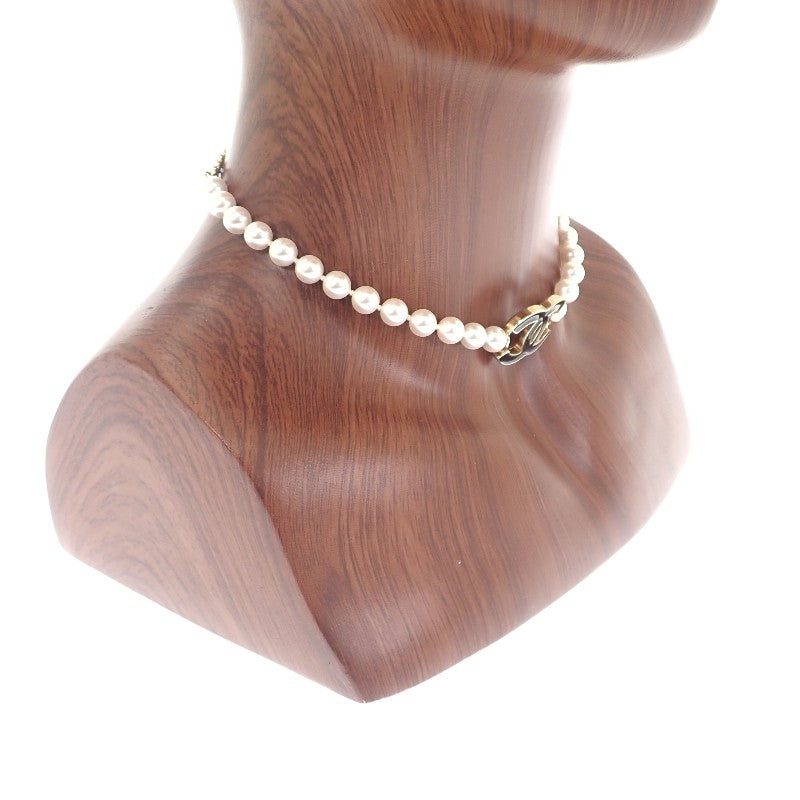 シャネル CHANEL CCパール ABF374_B19980 チョーカー メタル ゴールド ブラック レディース【中古】【Aランク】