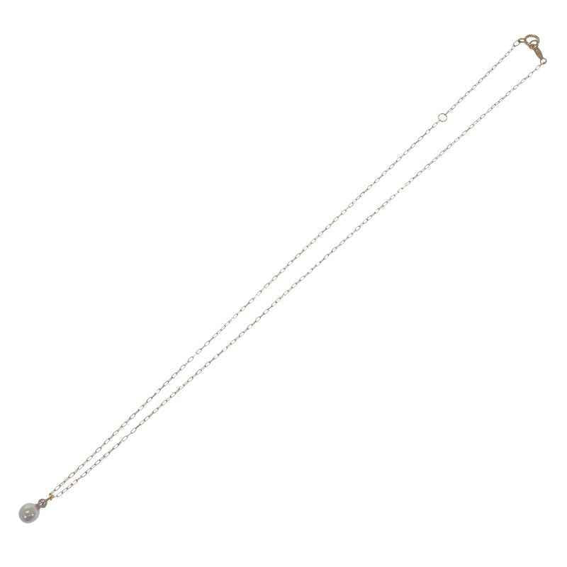 ミキモト MIKIMOTO パール ペンダント PP-20495K ネックレス K18イエローゴールド アコヤ真珠 ゴールド ダイヤモンド レディース【中古】【Aランク】