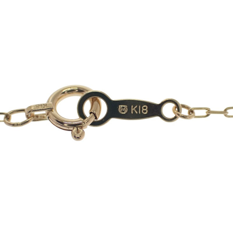 ミキモト MIKIMOTO パール ペンダント PP-20495K ネックレス K18イエローゴールド アコヤ真珠 ホワイト ダイヤモンド レディース【中古】【Aランク】