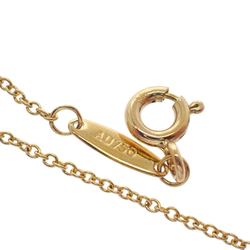 蒂芙尼 TIFFANY&Co. By The Yard 單鑽項鍊 K18黃金 鑽石 金色 女士【中古】【A級】