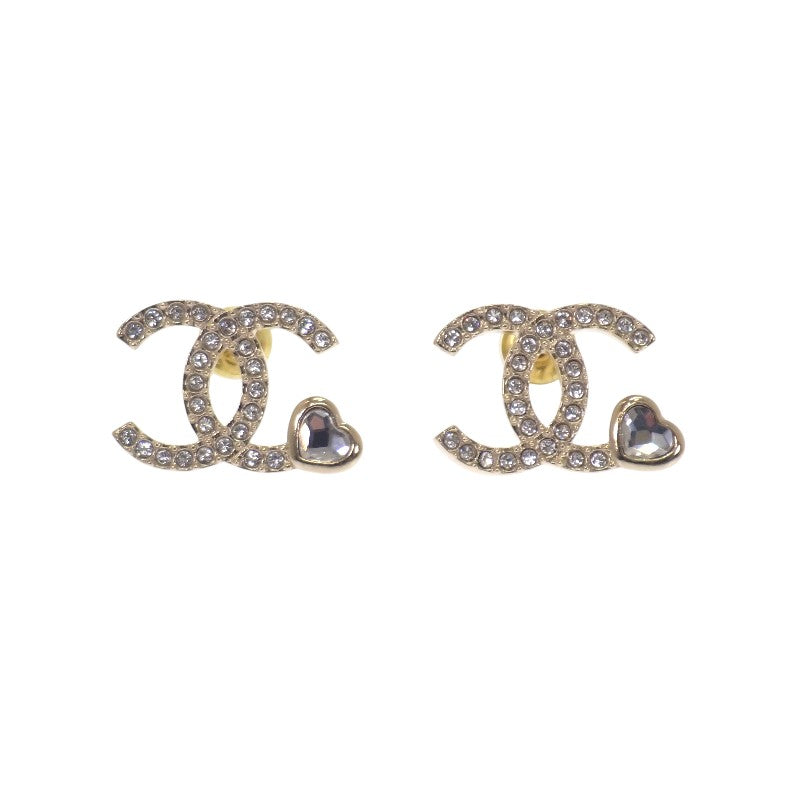 シャネル CHANEL ココマークハート ABG248_B21750_U3283 ピアス メタル ゴールド レディース【中古】【Aランク】