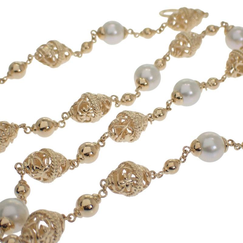 ミキモト MIKIMOTO ペンダント ネックレス K18イエローゴールド パール レディース メンズ【中古】【Aランク】