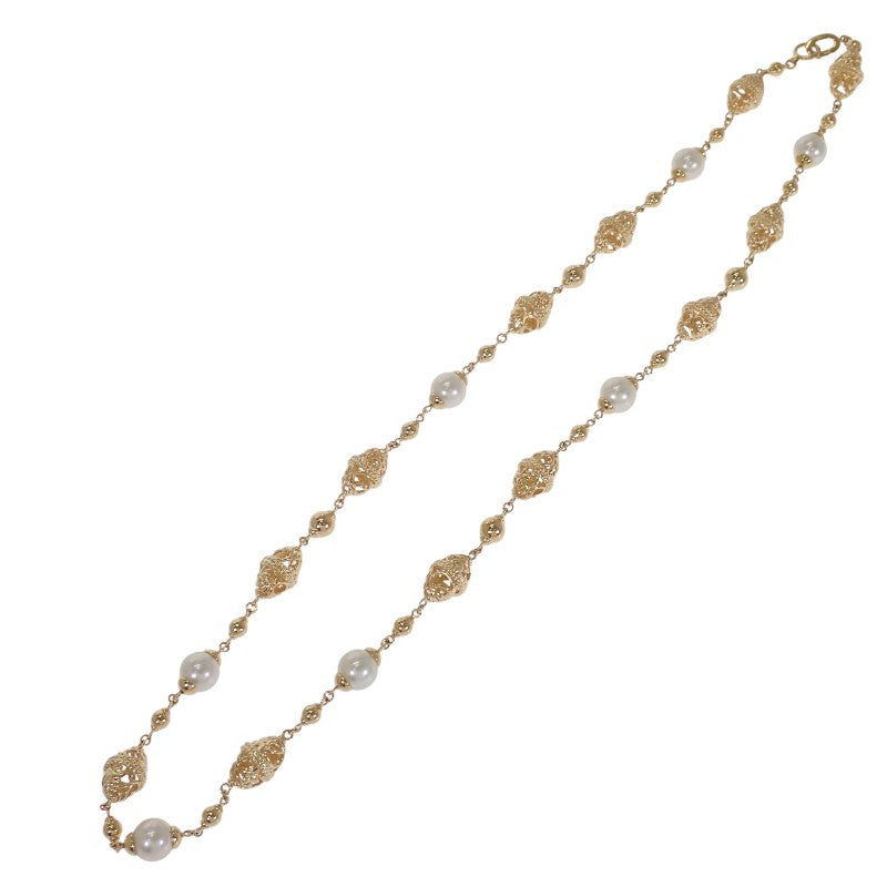 ミキモト MIKIMOTO ペンダント ネックレス K18イエローゴールド パール レディース メンズ【中古】【Aランク】