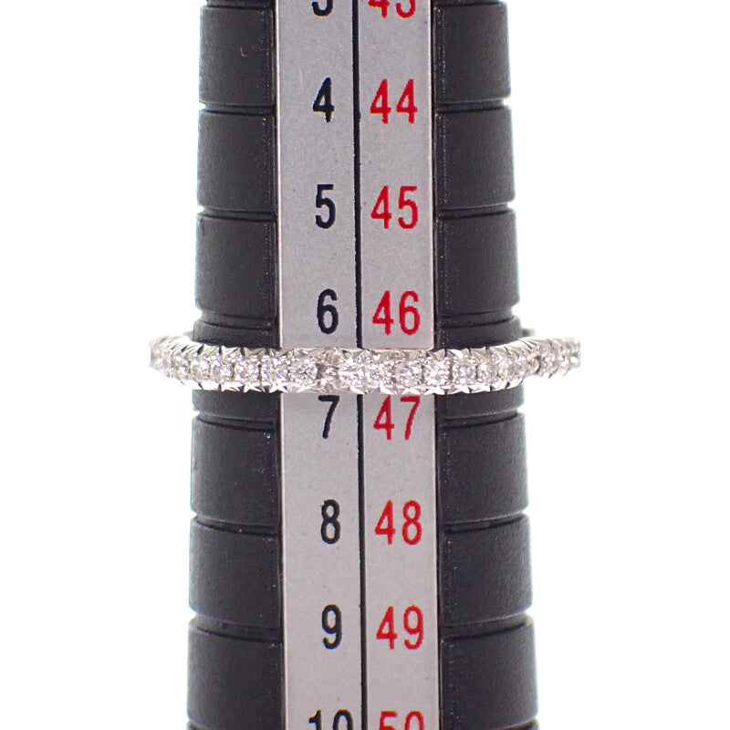 シャネル CHANEL カメリア フル エタニティ 6.5号 J3211 リング K18ホワイトゴールド ダイヤモンド #49 レディース【中古】【Aランク】