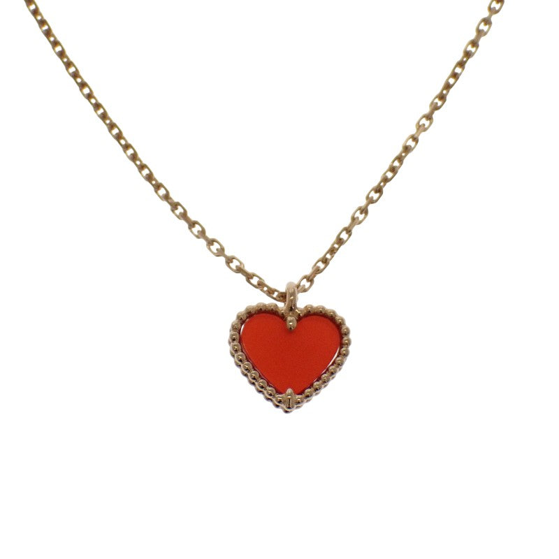 ヴァンクリーフ&アーペル Van Cleef & Arpels スウィート ハート VCARN59N00 ネックレス K18ピンクゴールド カーネリアン ゴールド レディース【中古】【Aランク】