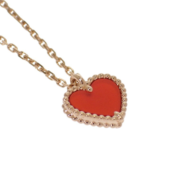 ヴァンクリーフ&アーペル Van Cleef & Arpels スウィート ハート VCARN59N00 ネックレス K18ピンクゴールド カーネリアン レディース【中古】【Aランク】