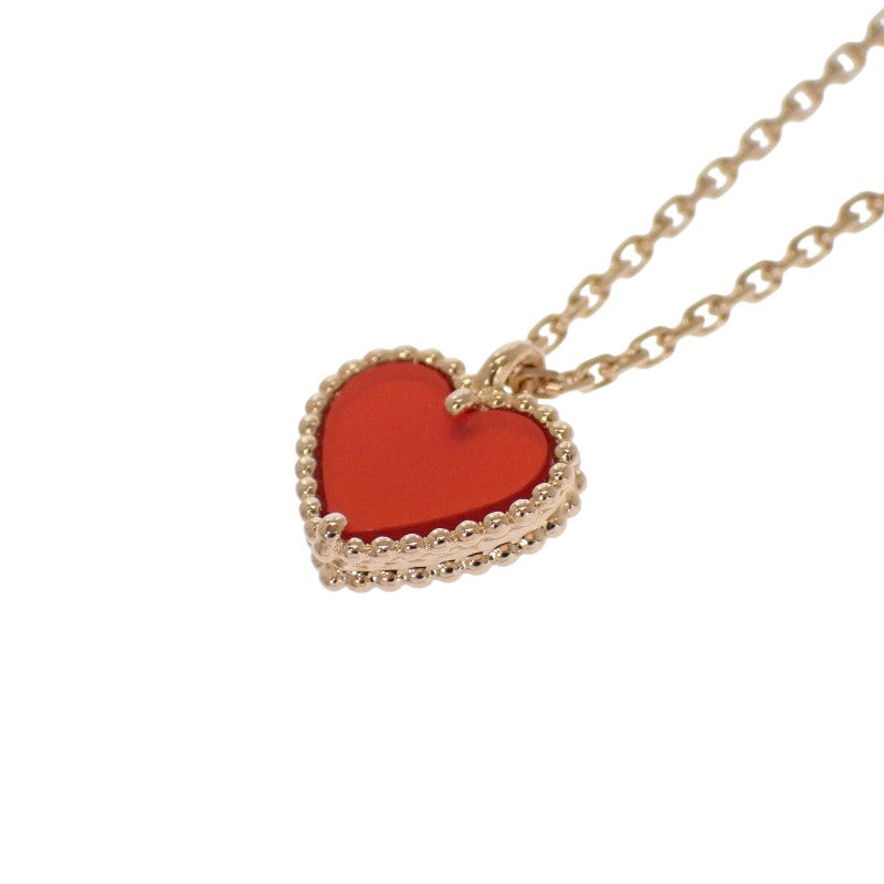 ヴァンクリーフ&アーペル Van Cleef & Arpels スウィート ハート VCARN59N00 ネックレス K18ピンクゴールド カーネリアン レディース【中古】【Aランク】