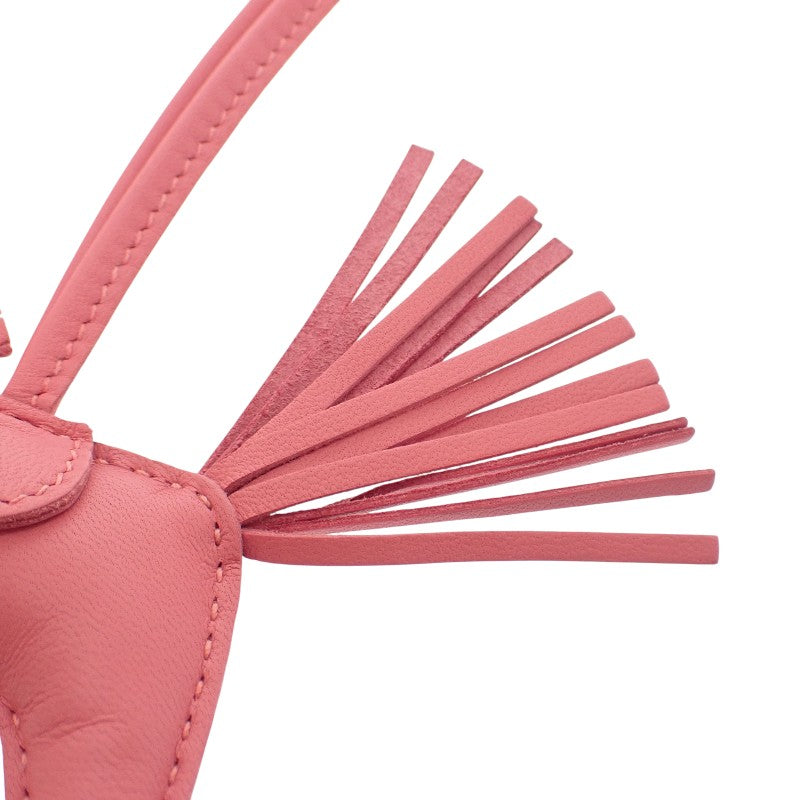 エルメス HERMES ロデオチャームPM バッグチャーム アニョーミロ ローズアザレ レディース【中古】【Aランク】