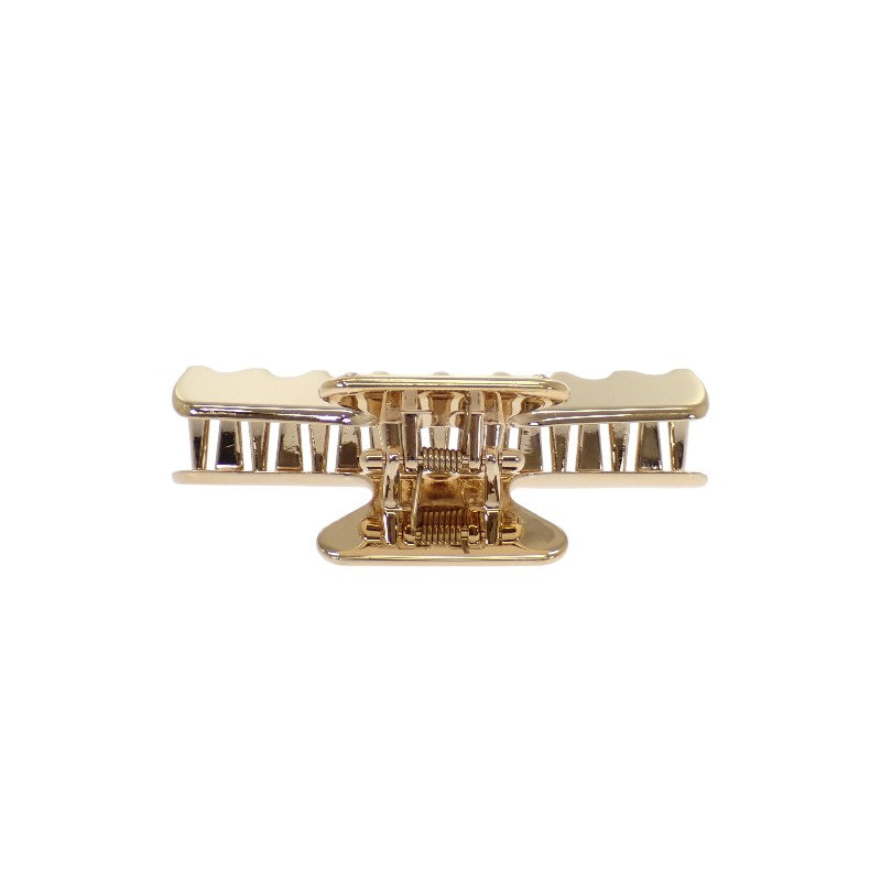 プラダ PRADA ヘアクリップ 1IF103 ヘアアクセサリー メタル ゴールド ブラック レディース【中古】【ABランク】