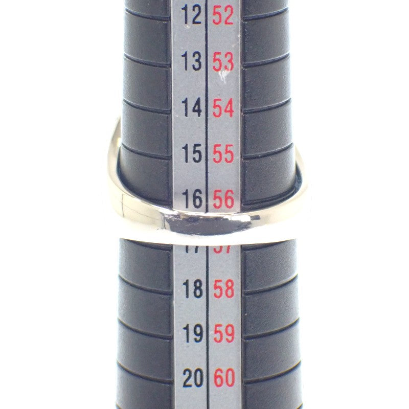 デザインジュエリー Pt900 16号 リング Pt900プラチナ ブルー シルバー サファイヤ ダイヤモンド レディース【中古】【Aランク】