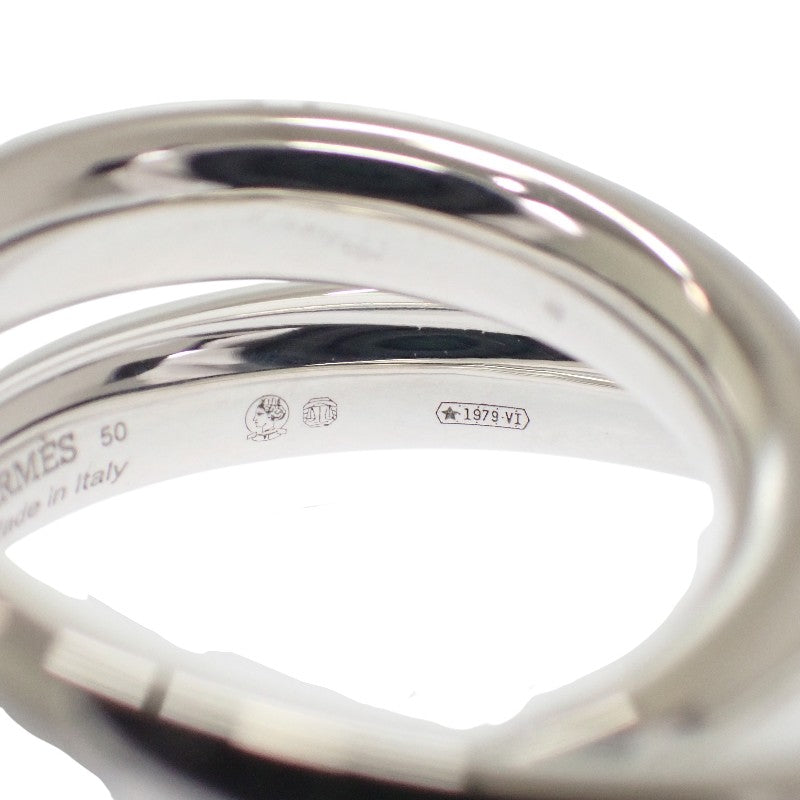 愛馬仕 HERMES Vertige 戒指 10號 50 H104261B 00050 銀925 銀色 女款 男款【中古】【A級】
