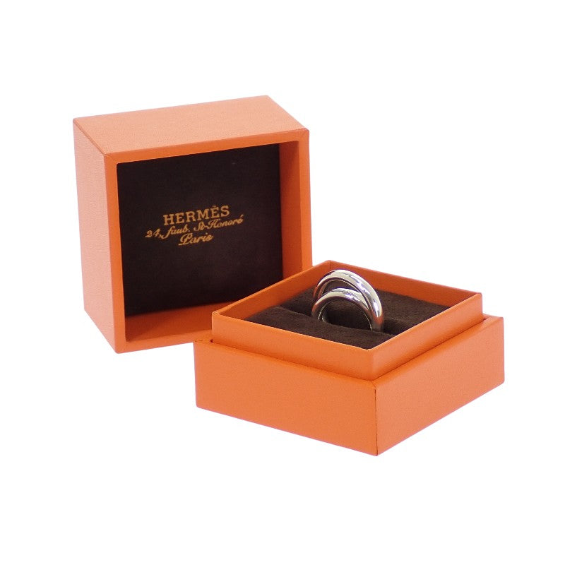 愛馬仕 HERMES Vertige 戒指 10號 50 H104261B 00050 銀925 銀色 女款 男款【中古】【A級】