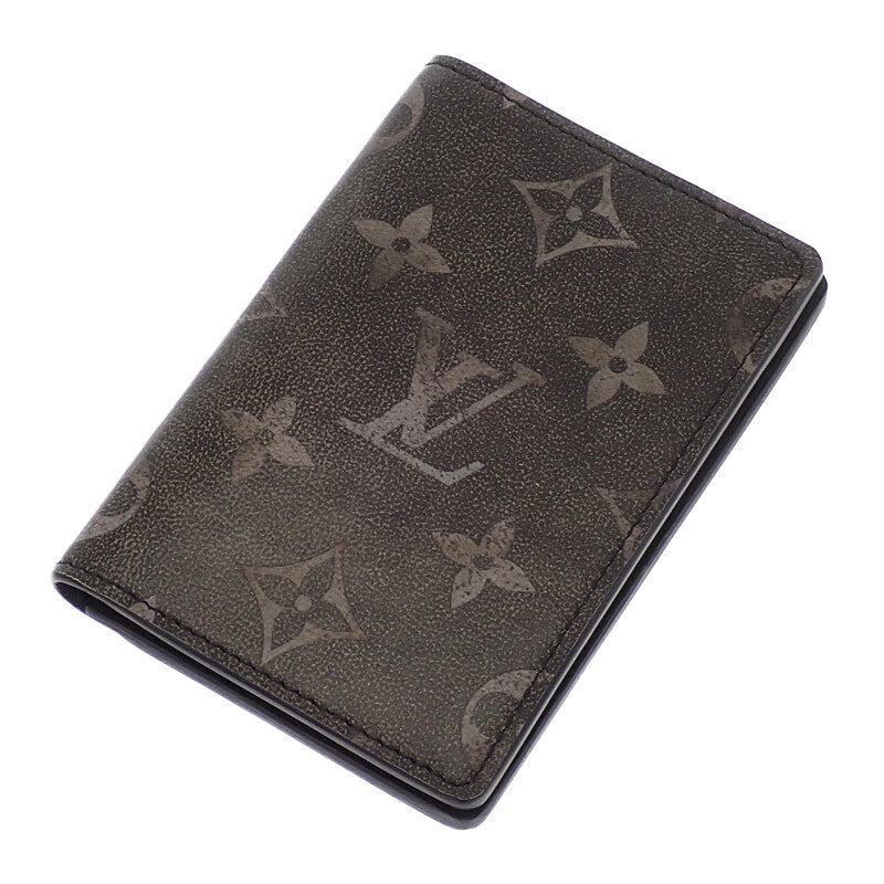 ルイヴィトン LOUIS VUITTON オーガナイザー・ドゥポッシュ M11635 カードケース レザー ブラック メンズ【中古】【SAランク】