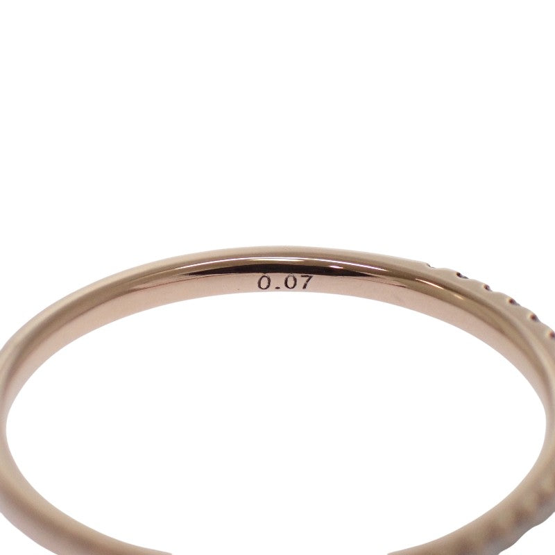 スタージュエリー STAR JEWELRY K18 ハーフ エタニティ 9号 2ZR1580 リング K18ピンクゴールド ダイヤモンド レディース【中古】【Aランク】