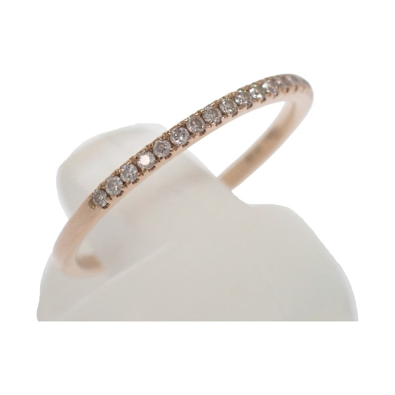 STAR JEWELRY K18 半永恆戒指,9號,2ZR1580,K18玫瑰金鑽石女戒【中古】【A級】