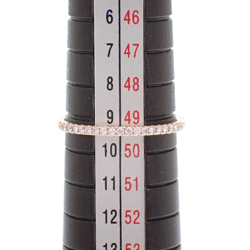 スタージュエリー STAR JEWELRY K18 ハーフ エタニティ 9号 2ZR1580 リング K18ピンクゴールド ダイヤモンド レディース【中古】【Aランク】