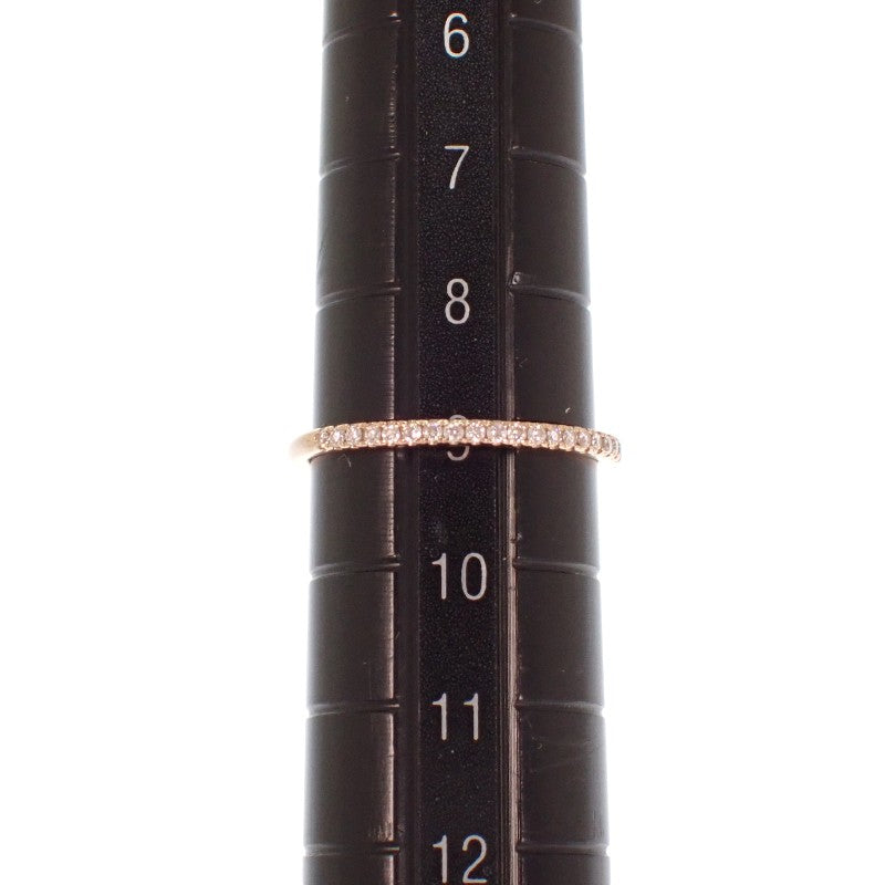 STAR JEWELRY K18 半永恆戒指,9號,2ZR1580,K18玫瑰金鑽石女戒【中古】【A級】