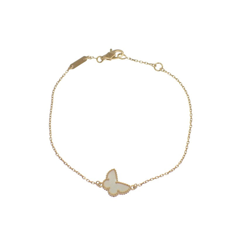 ヴァンクリーフ&アーペル Van Cleef & Arpels スウィート パピヨン VCARF69000 ブレスレット K18イエローゴールド ゴールド マザーオブパール レディース【中古】【Aランク】