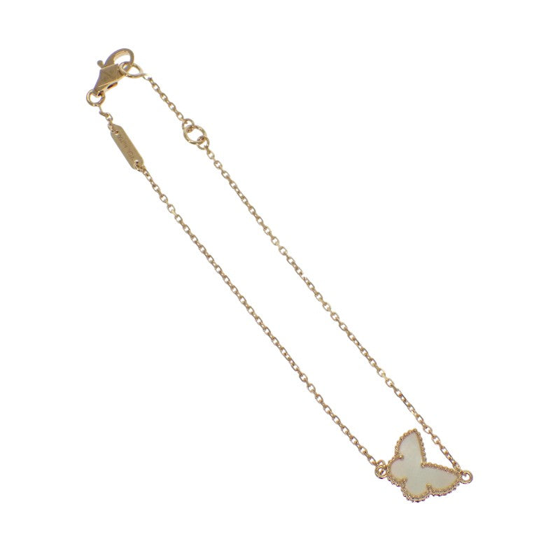 ヴァンクリーフ&アーペル Van Cleef & Arpels スウィート パピヨン VCARF69000 ブレスレット K18イエローゴールド マザーオブパール レディース【中古】【Aランク】