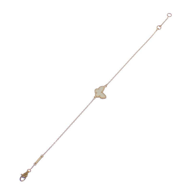 ヴァンクリーフ&アーペル Van Cleef & Arpels スウィート パピヨン VCARF69000 ブレスレット K18イエローゴールド マザーオブパール レディース【中古】【Aランク】