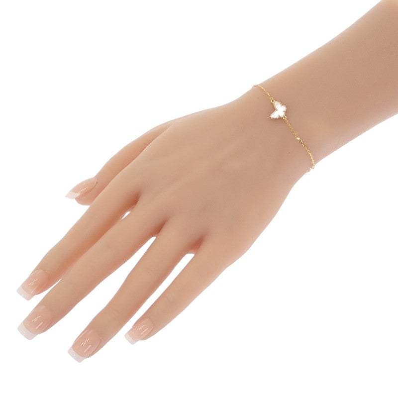 ヴァンクリーフ&アーペル Van Cleef & Arpels スウィート パピヨン VCARF69000 ブレスレット K18イエローゴールド マザーオブパール レディース【中古】【Aランク】