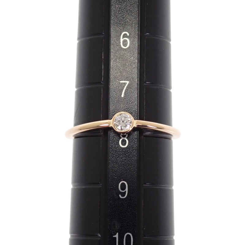 ティファニー TIFFANY&Co. ウェーブ シングルロウ 8号 60016977 リング K18ピンクゴールド ゴールド ダイヤモンド レディース【中古】【Aランク】