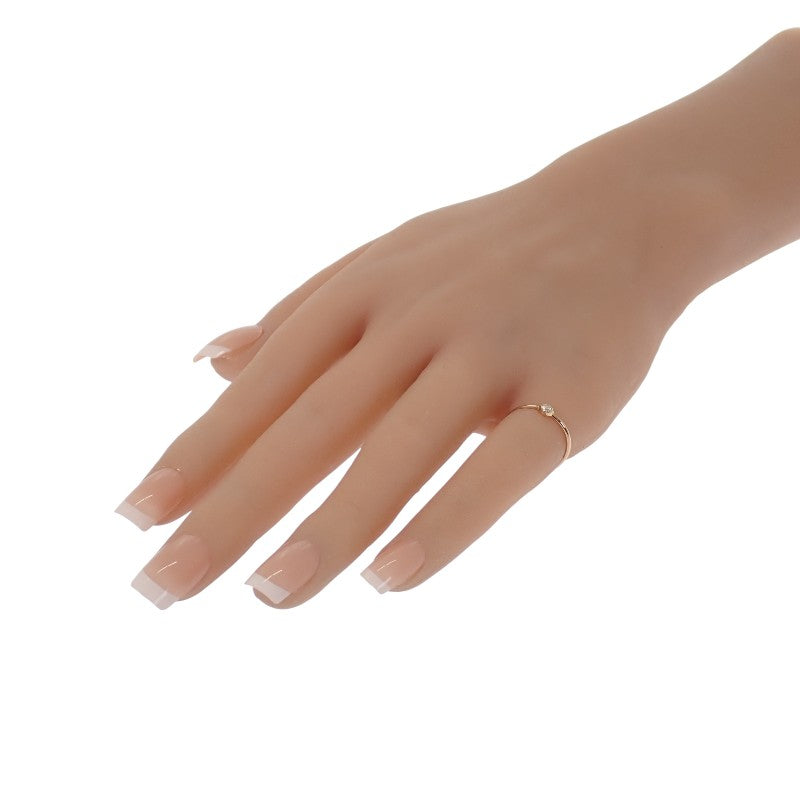 ティファニー TIFFANY&Co. ウェーブ シングルロウ 8号 60016977 リング K18ピンクゴールド ダイヤモンド レディース【中古】【Aランク】