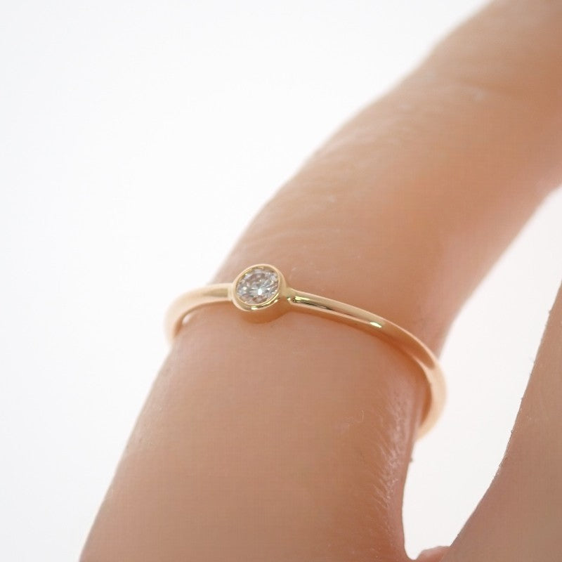 ティファニー TIFFANY&Co. ウェーブ シングルロウ 8号 60016977 リング K18ピンクゴールド ゴールド ダイヤモンド レディース【中古】【Aランク】