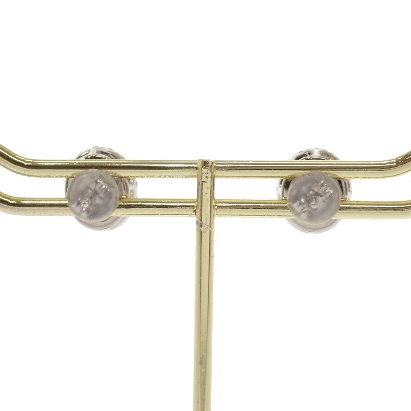 デザインジュエリー オーバル ピアス Pt900プラチナ サファイア ダイヤモンド レディース【中古】【Aランク】