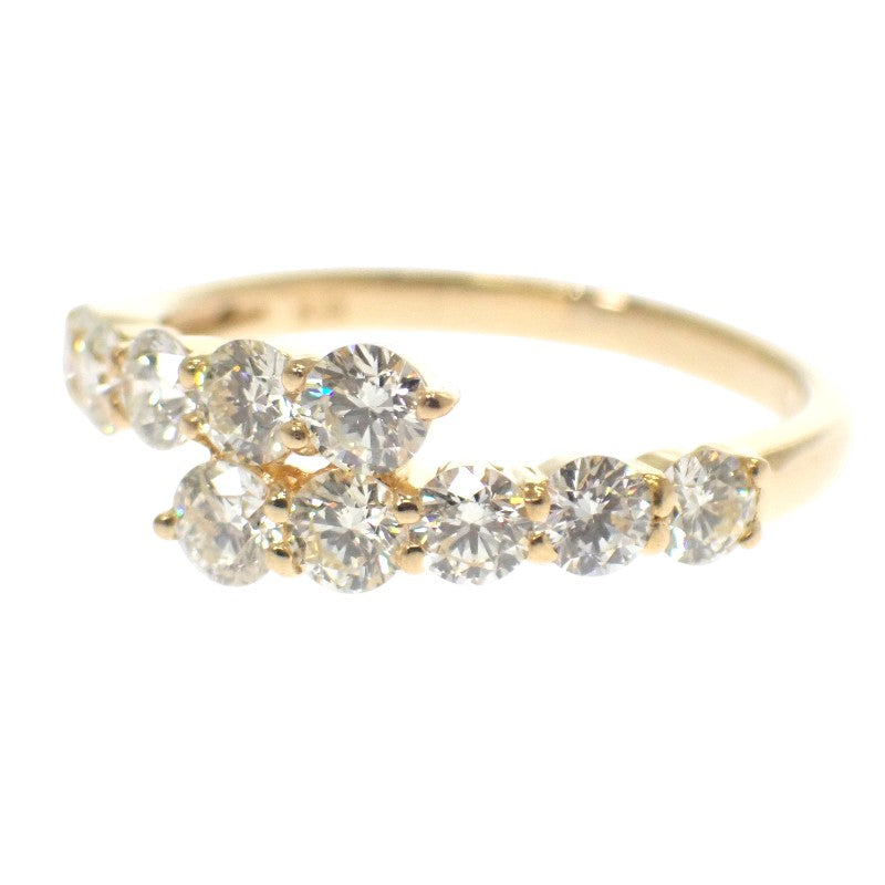 K18 デザインジュエリー 12号 リング K18ゴールド ダイヤモンド レディース【中古】【Aランク】