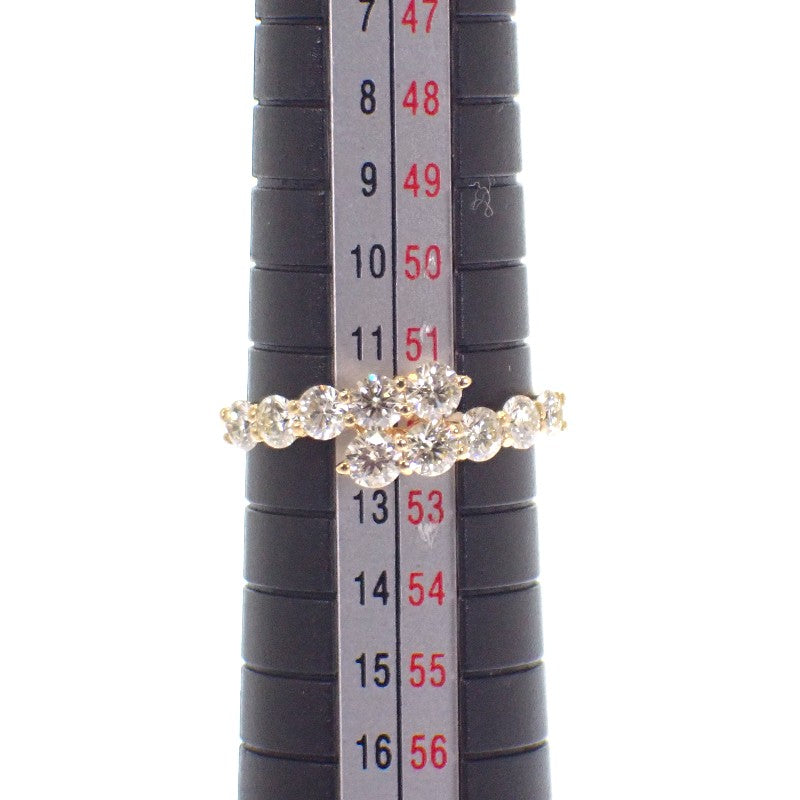 K18 デザインジュエリー 12号 リング K18ゴールド ダイヤモンド レディース【中古】【Aランク】