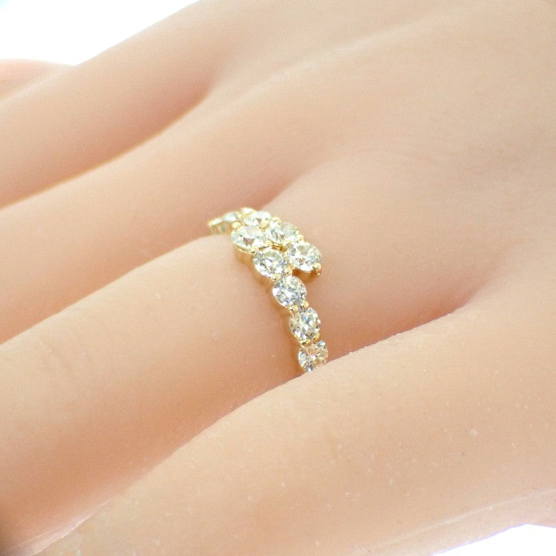 K18 デザインジュエリー 12号 リング K18ゴールド ダイヤモンド レディース【中古】【Aランク】