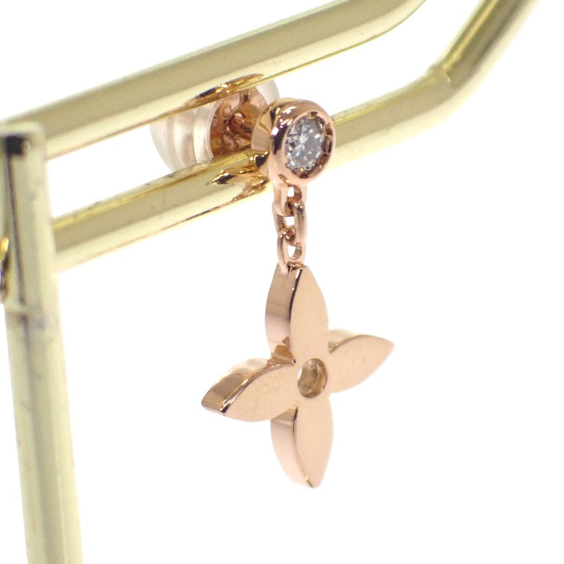 ルイヴィトン LOUIS VUITTON モノグラム・イディール Q96169 ピアス K18ピンクゴールド ゴールド ダイヤモンド レディース【中古】【ABランク】