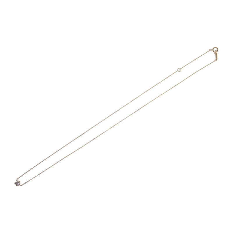 ヨンドシー 4℃ 一粒ダイヤモンド 151921123008 ネックレス K18イエローゴールド ダイヤモンド レディース【中古】【Aランク】