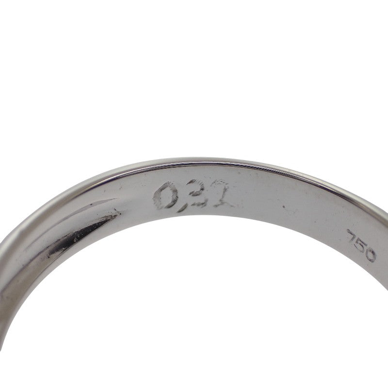 K18 デザインジュエリー 16号 リング K18ホワイトゴールド ダイヤモンド メンズ レディース【中古】【Aランク】