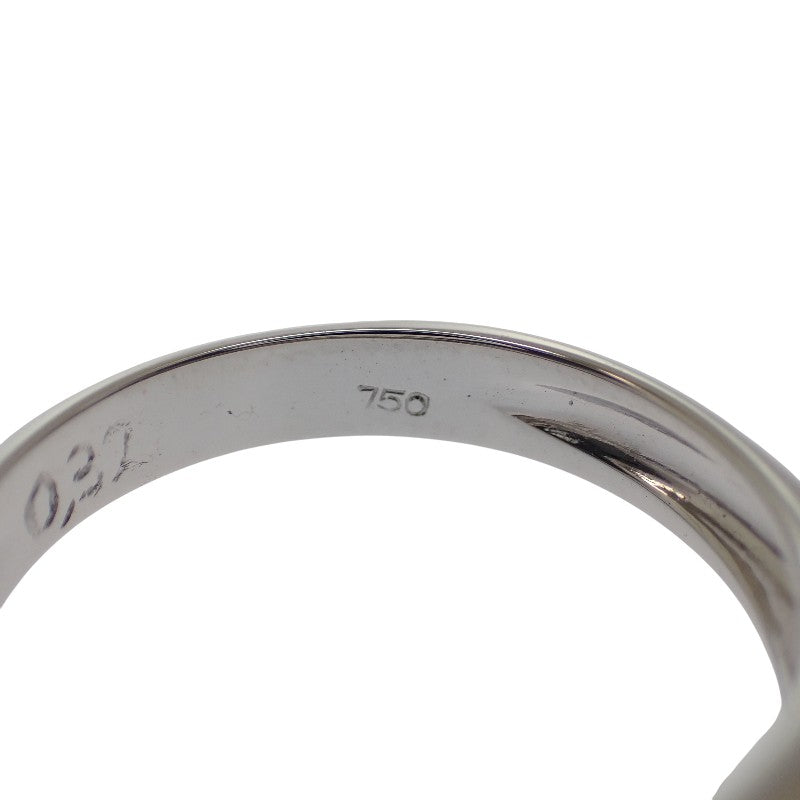 K18 デザインジュエリー 16号 リング K18ホワイトゴールド ダイヤモンド メンズ レディース【中古】【Aランク】