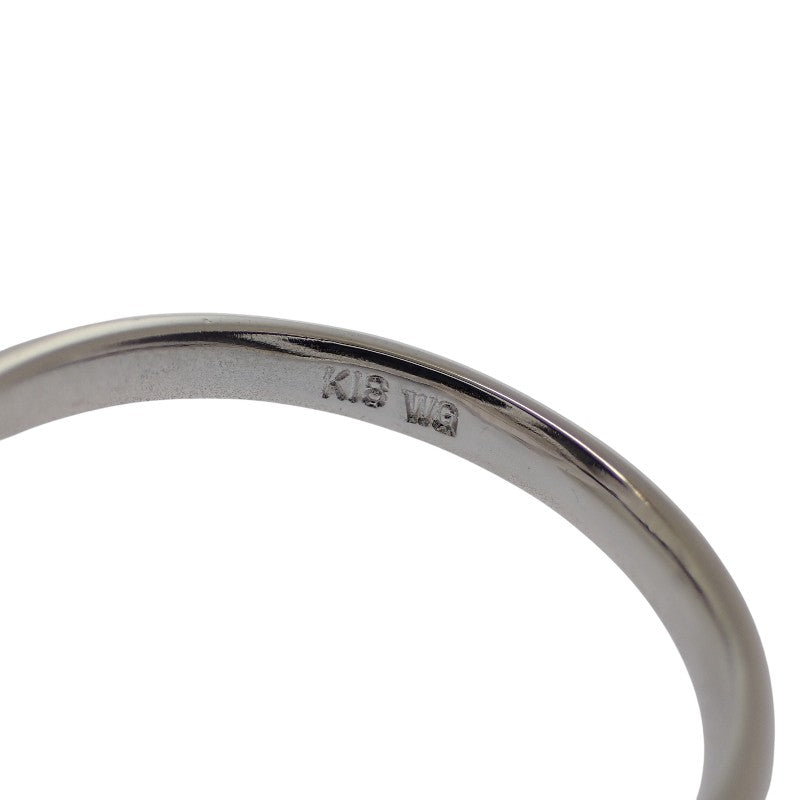 K18 ダンシングストーン フラワー 13号 リング K18ホワイトゴールド ダイヤモンド レディース【中古】【Aランク】