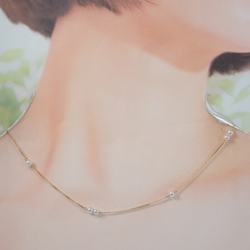 デザインジュエリー パール ネックレス パール K18イエローゴールド レディース【中古】【Aランク】