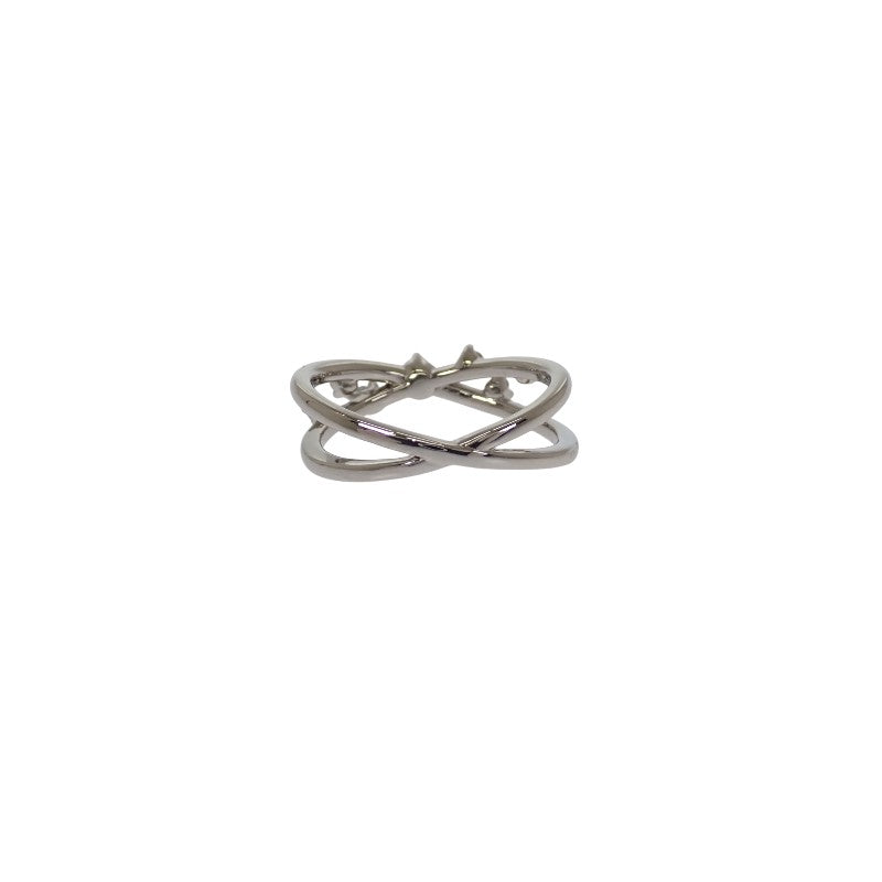 STAR JEWELRY 星形珠寶 Cross Line 9號 戒指 Pt950鉑金 鑽石 女士【中古】【A級】