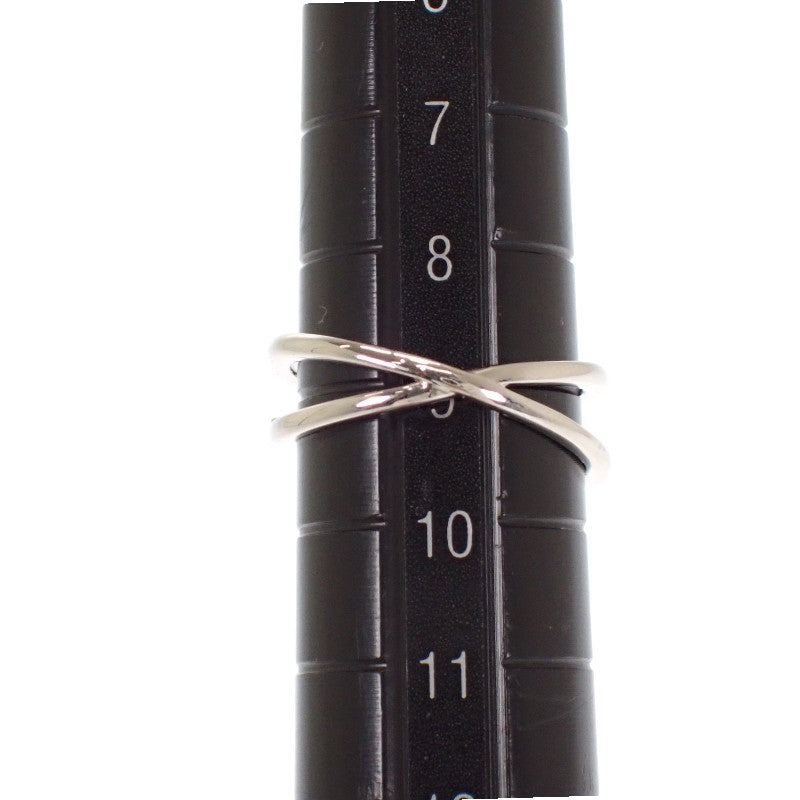 STAR JEWELRY 星形珠寶 Cross Line 9號 戒指 Pt950鉑金 鑽石 女士【中古】【A級】