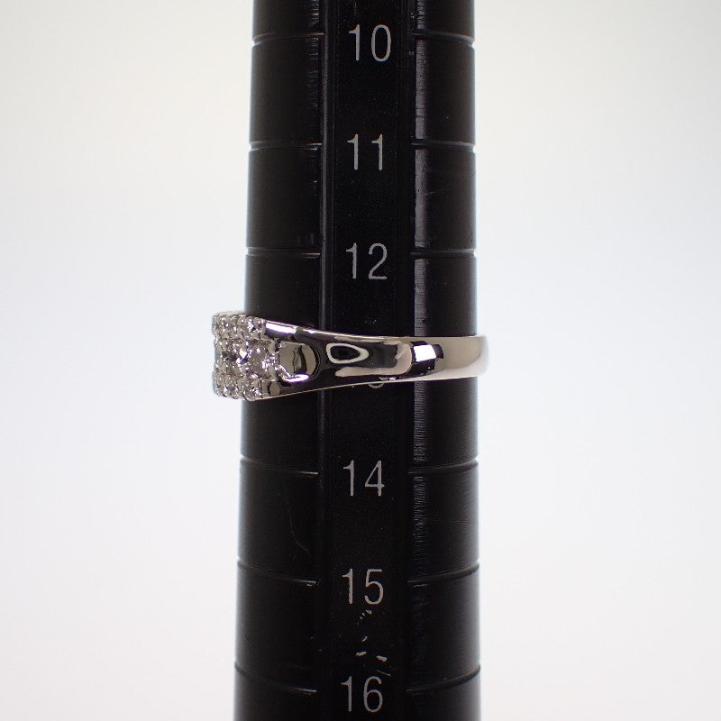 デザインジュエリー 13号 リング Pt850プラチナ ダイヤモンド レディース【中古】【Aランク】