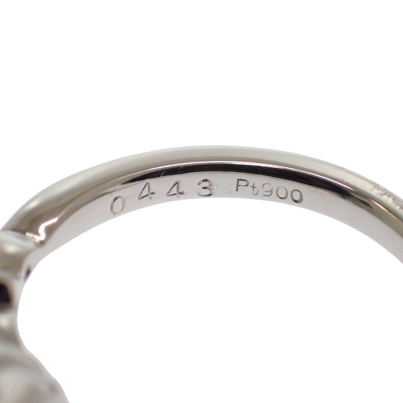 Design Jewelry Heart Shape 8.5 Ring Pt900 Platinum Diamond Ladies
