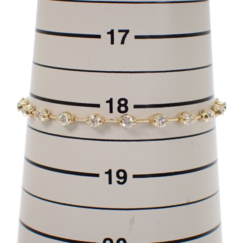 K18 デザインジュエリー ブレスレット K18イエローゴールド ダイヤモンド メンズ レディース【中古】【Aランク】