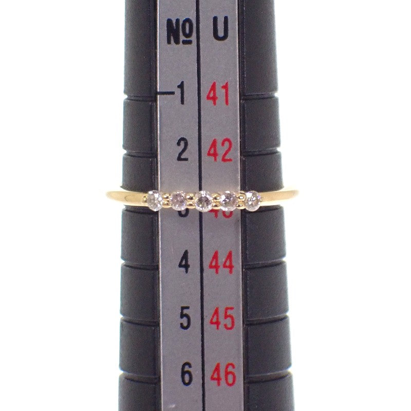 K18 設計款珠寶 3號戒指 K18黃金 鑽石 女款【中古品】【A級】