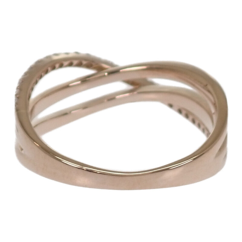 K18 設計款珠寶 10號 戒指 K18玫瑰金 鑽石 女士【中古品】【A級】