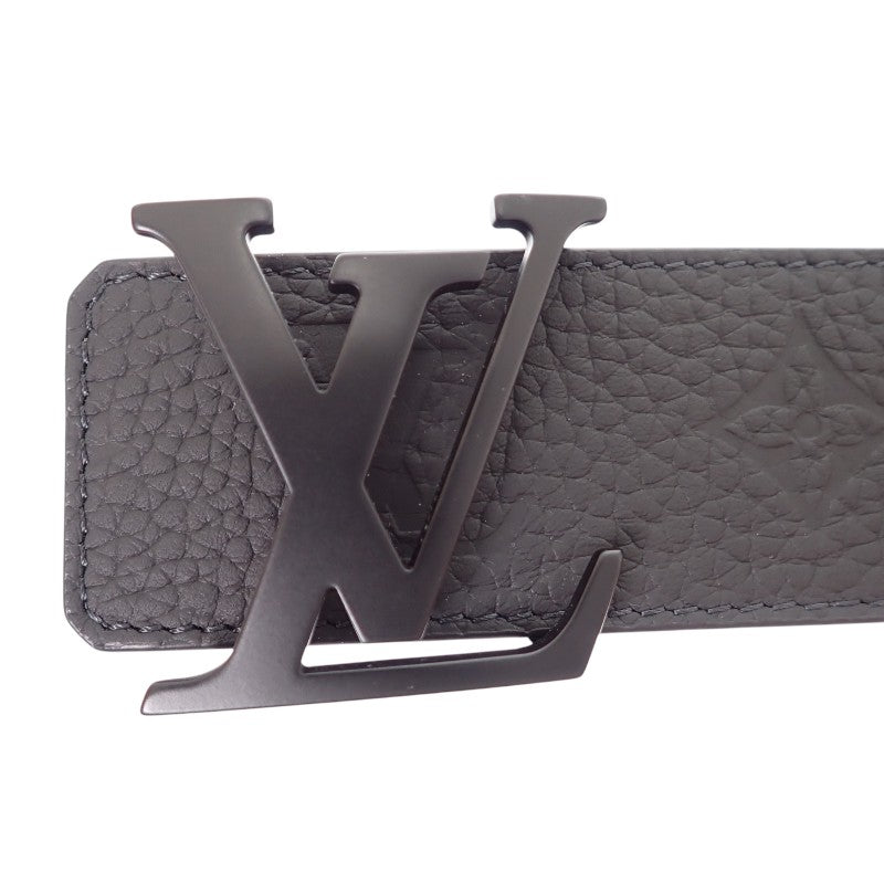 ルイヴィトン LOUIS VUITTON ベルト・LV イニシャル 40MM リバーシブル 40 M0424S モノグラム ベルト カーフ トリヨンレザー ブラック ブラック金具 メンズ【中古】【ABランク】