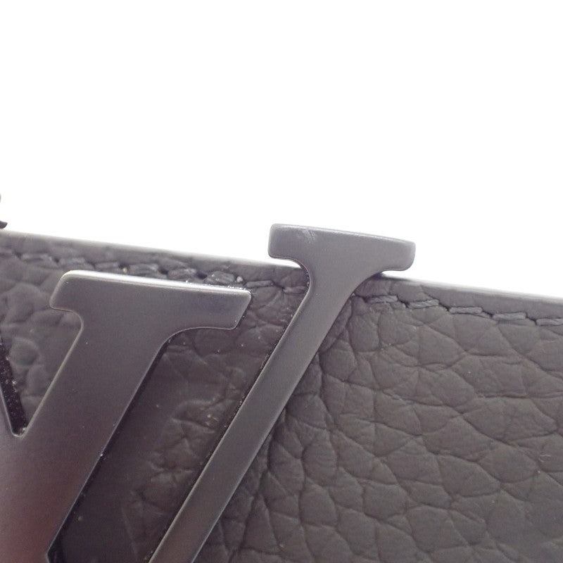 ルイヴィトン LOUIS VUITTON ベルト・LV イニシャル 40MM リバーシブル 40 M0424S モノグラム ベルト カーフ トリヨンレザー ブラック ブラック金具 メンズ【中古】【ABランク】